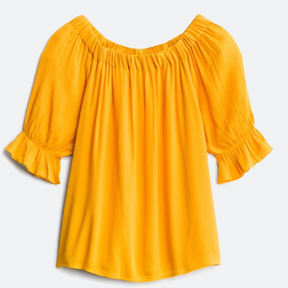 Sanctuary Lined Top with Ruffle Sleeves Size Medium